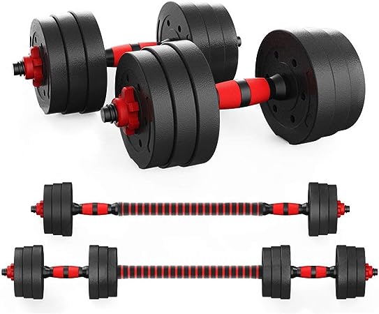 Kit pesa y mancuernas 20 kilos 12 discos, entrenamiento en casa + ENVIO GRATIS