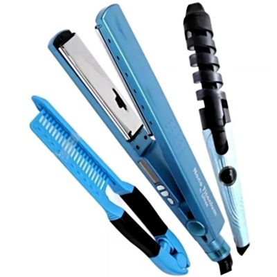 Combo Plancha + Rizador Nano Titanium