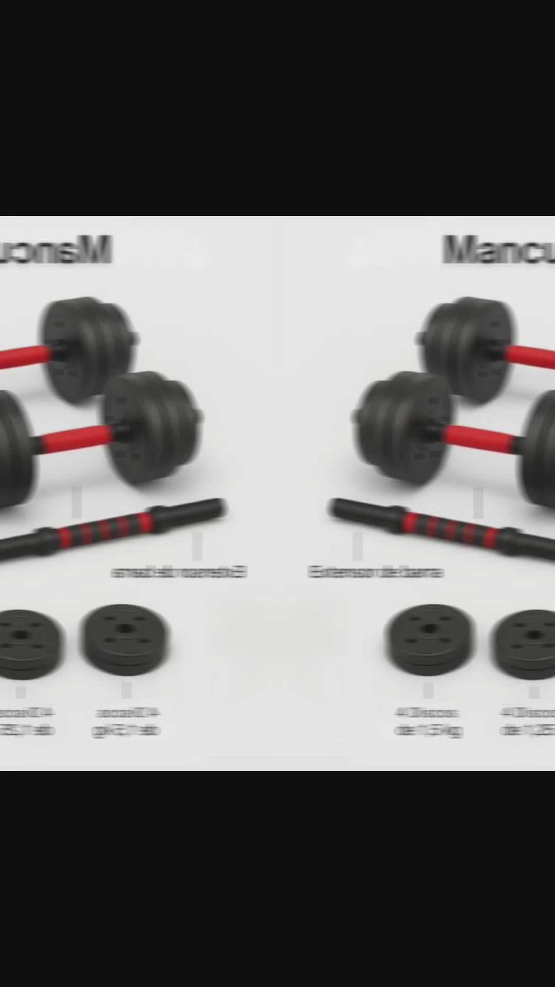 Kit pesa y mancuernas 20 kilos 12 discos, entrenamiento en casa + ENVIO GRATIS